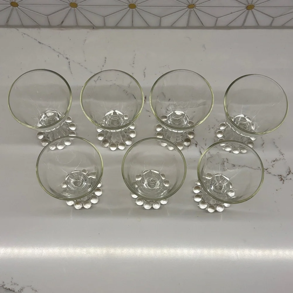 Vintage Anchor Hocking Berwick Boopie 4oz Cordial Glasses, Set of 7